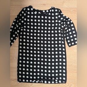 Black and White Boxy Mini Dress
